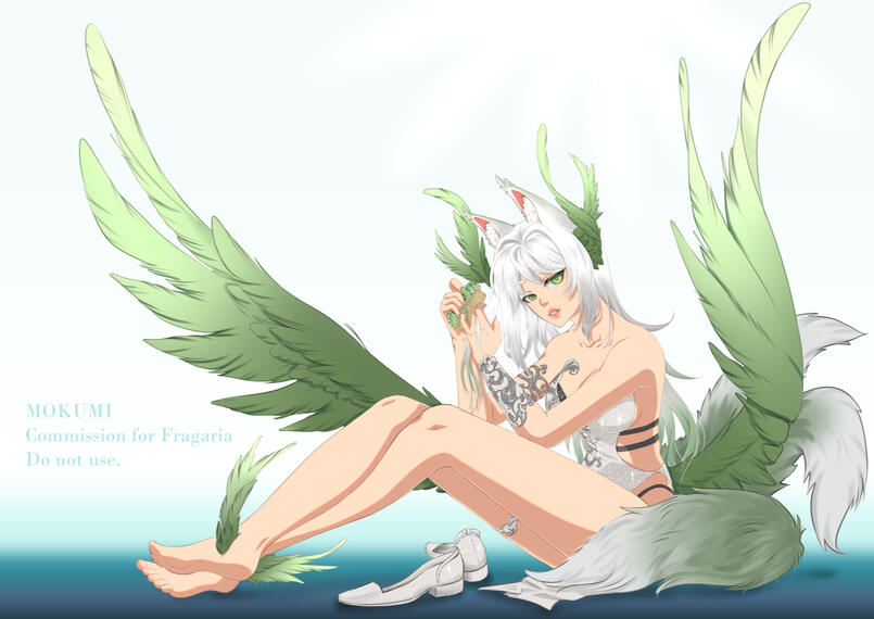 Fullbody character illustration - Nucifera for Fragaria